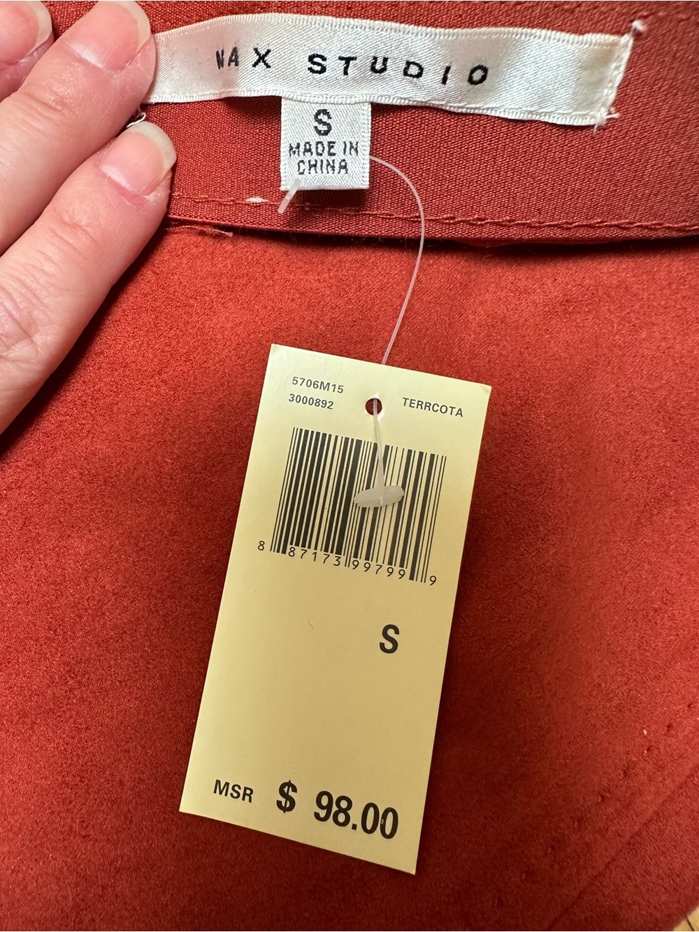 NWT Max Studio Terracotta Faux Suede A-Line Mini Skirt - Size S - Picture 11 of 11